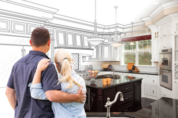 Professional Kitchen Island Installation technician working in Audubon, NJ